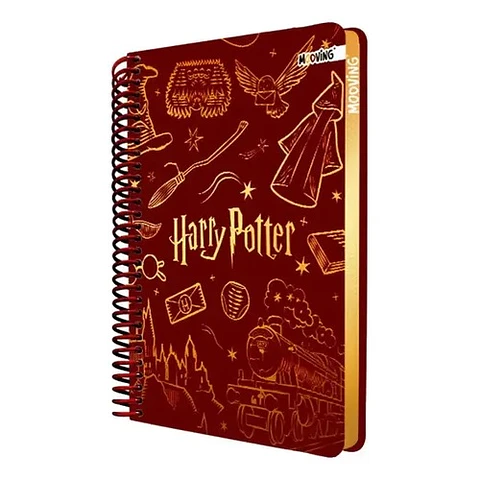 Cuaderno Mooving Premium 1/2 Oficio Harry Potter  96h Rayado (1231222)