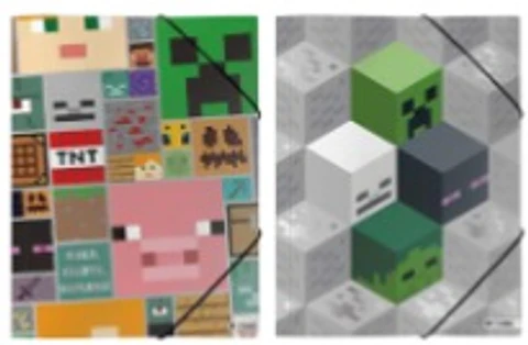 Carpeta Mooving Oficio 3 Solapas Minecraft (1005248)