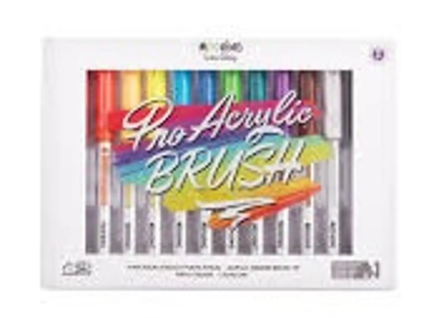 Marcadores Mooving Pro Acrylic Brush X12u (3032112) 1