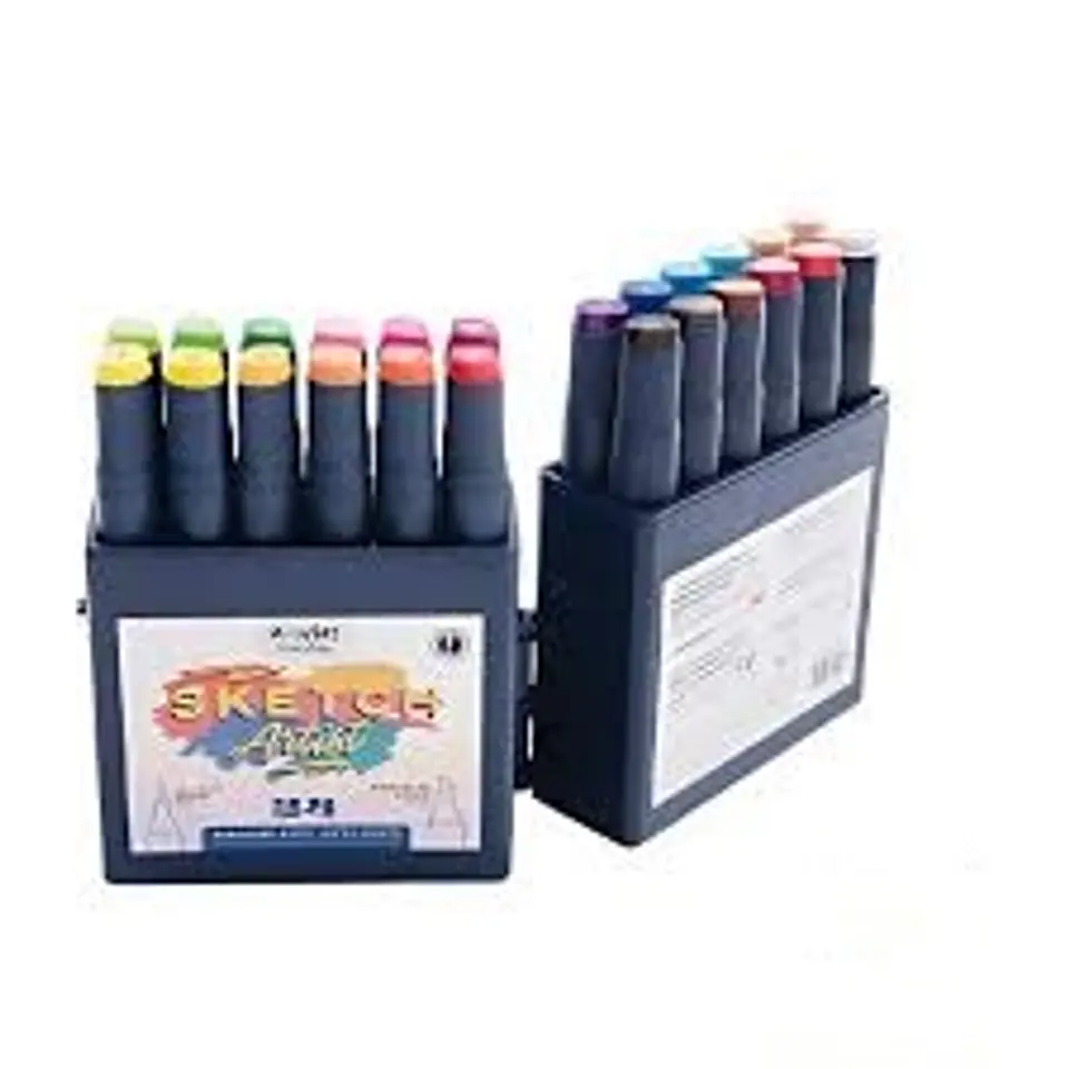 Marcador Mooving Doble Punta Sketch Artist X24 Colores (3022224) 1