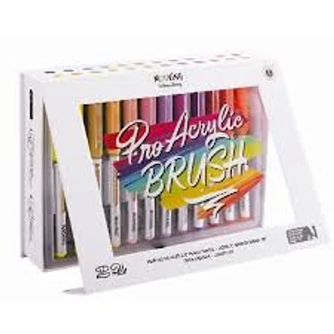 Marcadores Mooving Pro Acrylic Brush X24u (3032124)