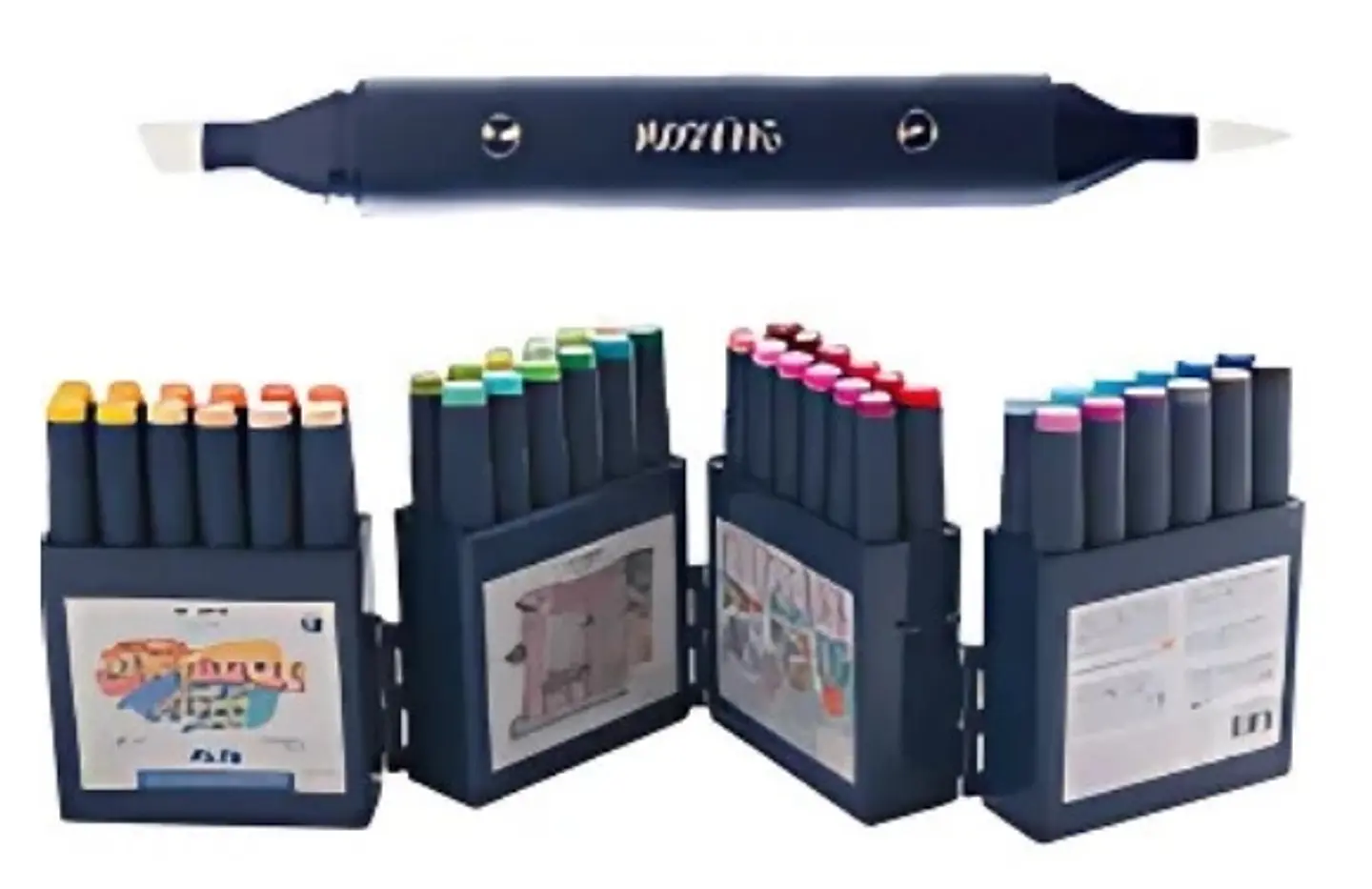 Marcador Mooving Doble Punta Sketch Artist X48 Colores (3022248) 1