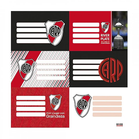 Etiquetas Mooving Escolar  River Plate (1301125)