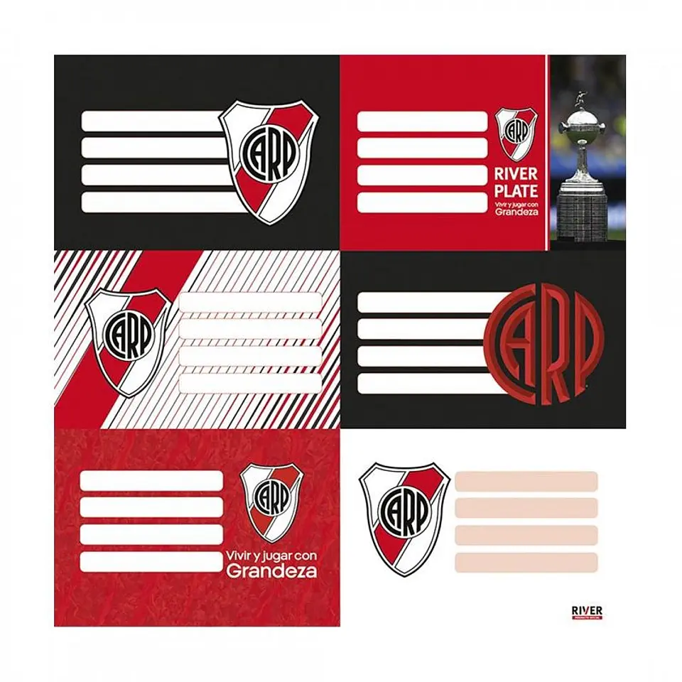 Etiquetas Mooving Escolar  River Plate (1301125) 1