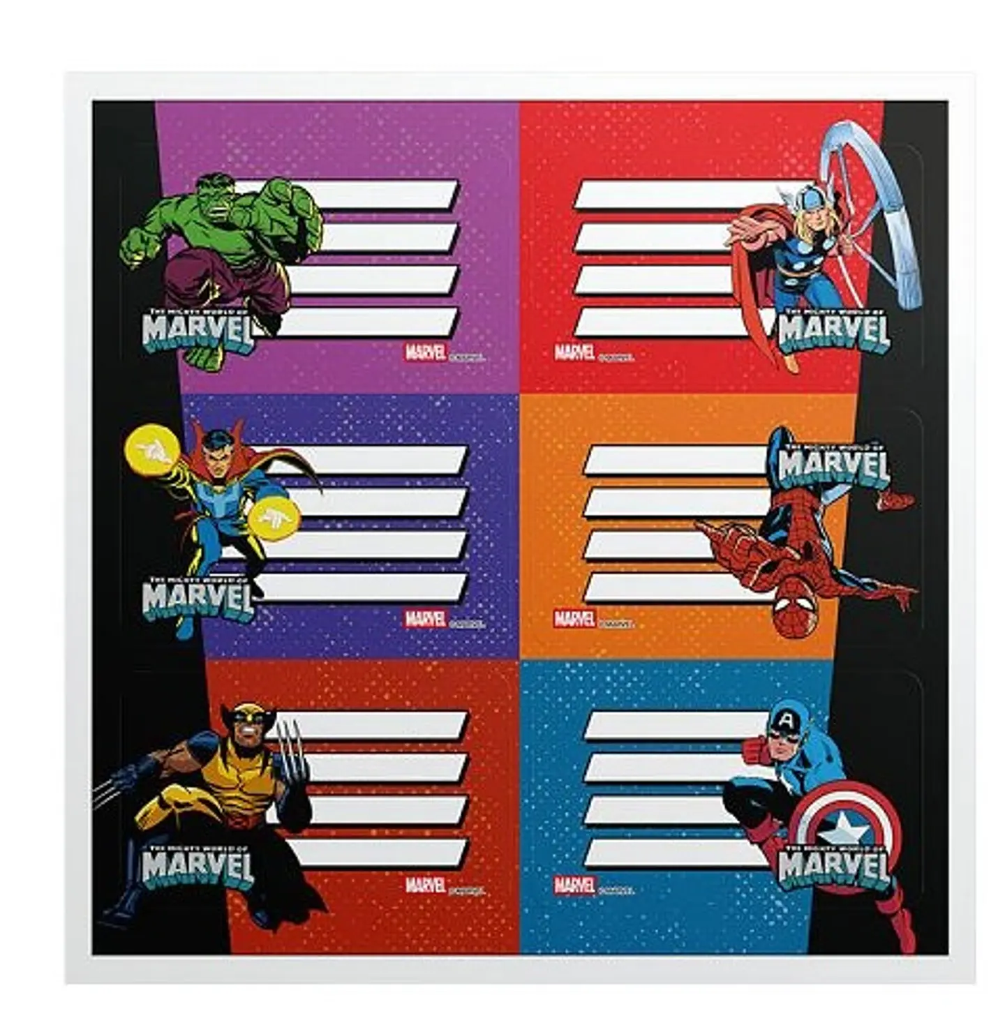 Etiquetas Mooving Escolar Marvel(1301208) 1