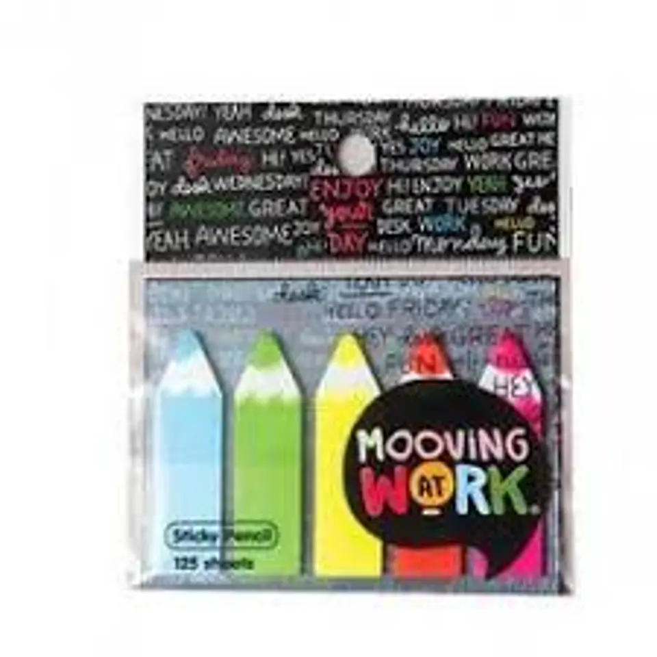Banderitas SeÑaladores Mooving Maw Mania Lapiz Neon X125 (2112100203) 1