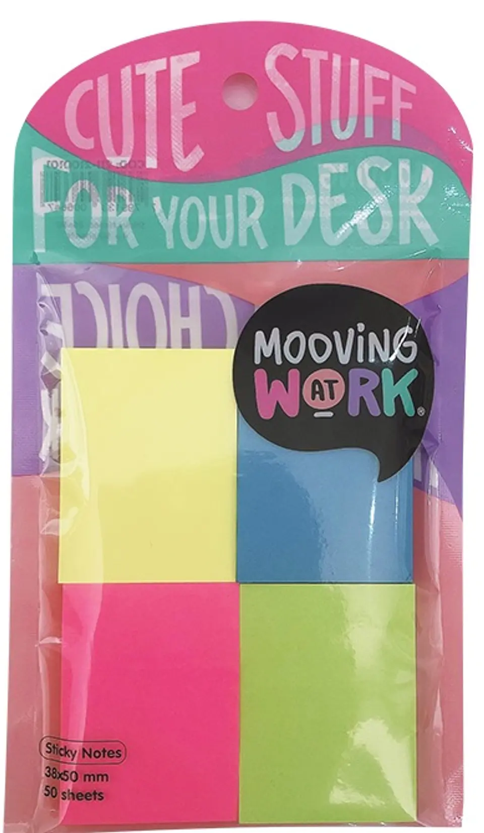 Notas Adhesivas Mooving Maw Mania  38x50x50 X4 Neon (2112100101) 1
