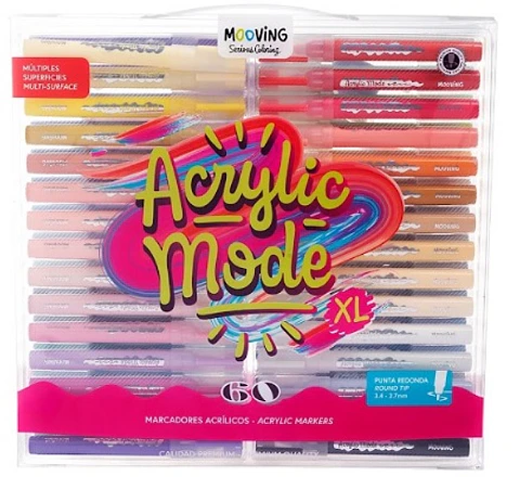 Marcadores Mooving Coloring Acrilicos X60u (3022160)