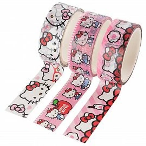 Washi Tape Mooving Hello Kitty 15 Mm 3 Mts. X 3 U. (1652110102)