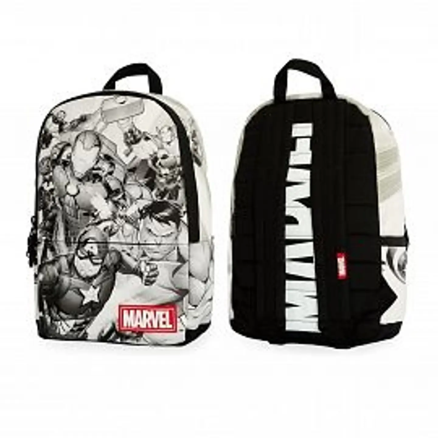 Mochila Mooving Marvel Grey Espalda 18