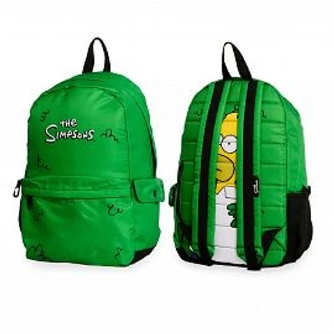 Mochila Mooving Simpsons Green Espalda 18" (1621125)