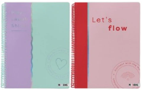 Cuaderno Mooving 29.7 T.flex 80 Hjs Rayado Pastel Rock (1208210)