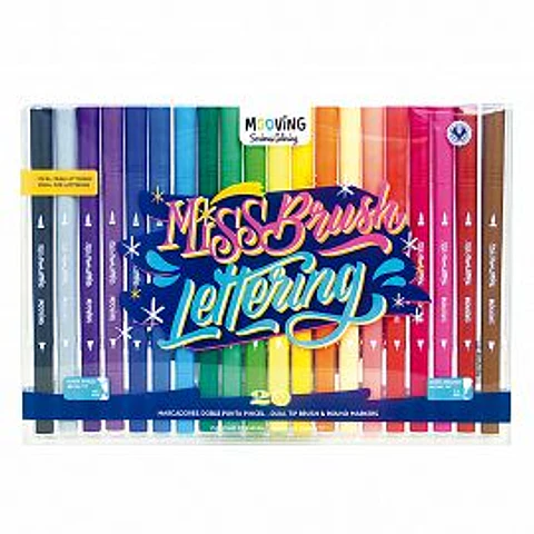 Marcador Mooving Doble Punta Blister Colores X 20u. (3091020)