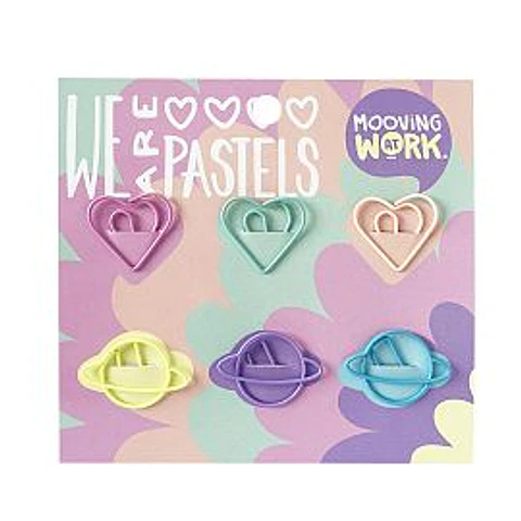 Clips Mooving Pastel C/forma X 6u. (2112010406)