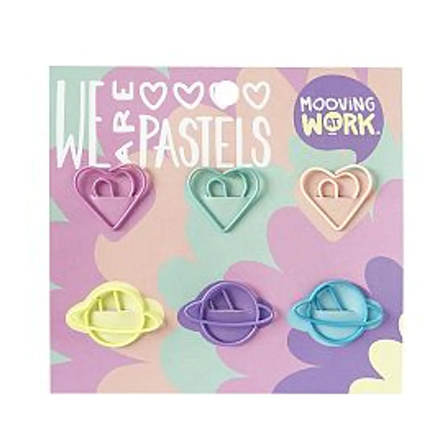 Clips Mooving Pastel C/forma X 6u. (2112010406) 1