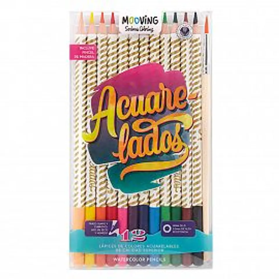 Lapiz Color Mooving Acuarelable X 12u. (3011812) 1