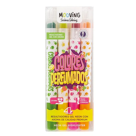 Resaltador Mooving Gel Con Aroma X 4u. (3051704)