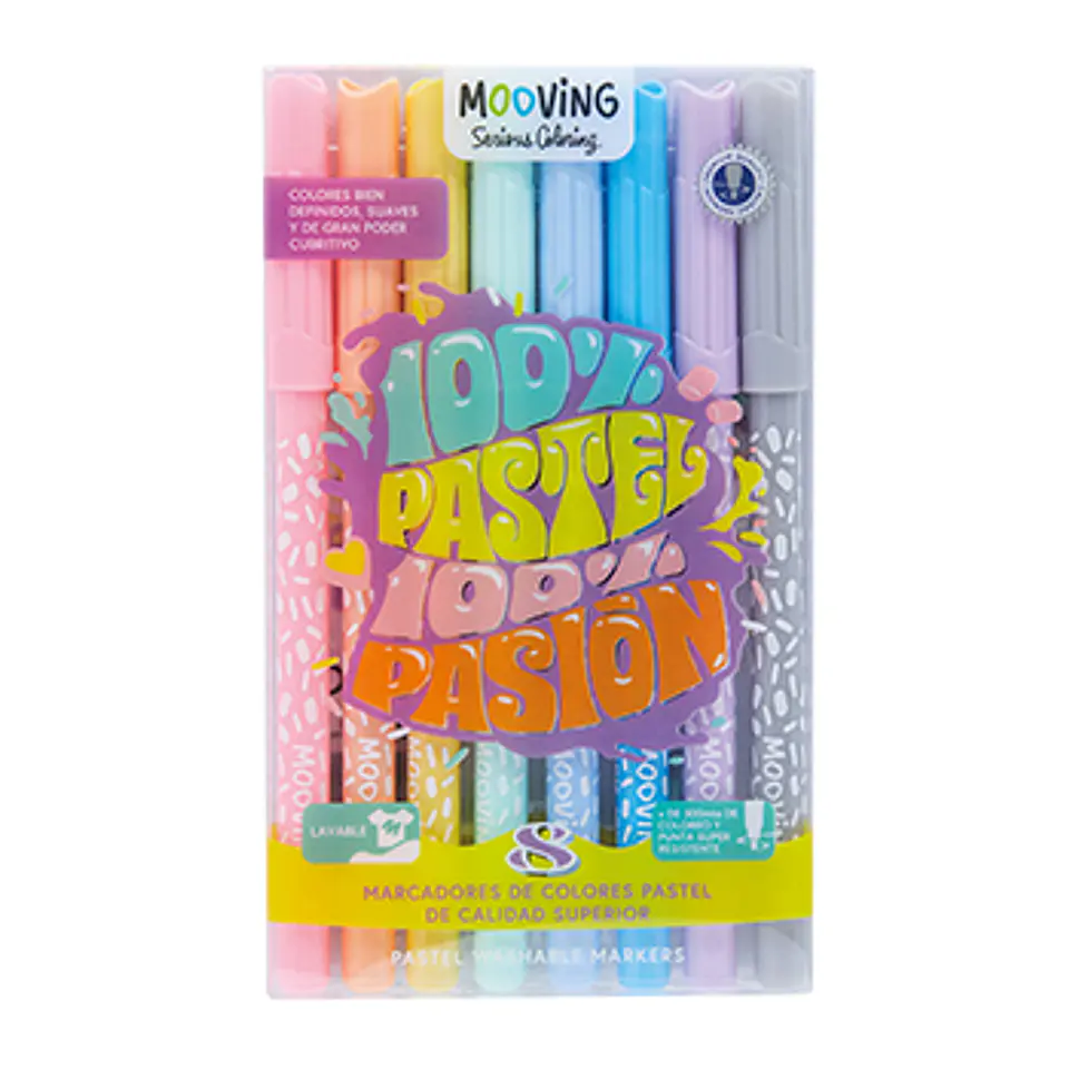 Marcador Mooving Pastel Pasion X 8u. (3021108) 1