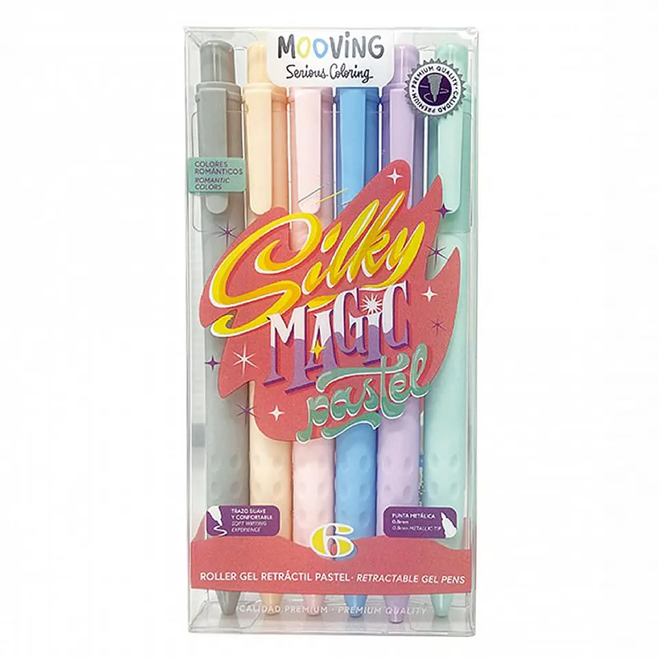 Roller Ball Mooving Tinta Gel Rt X 6u. Pastel (3081106) 1