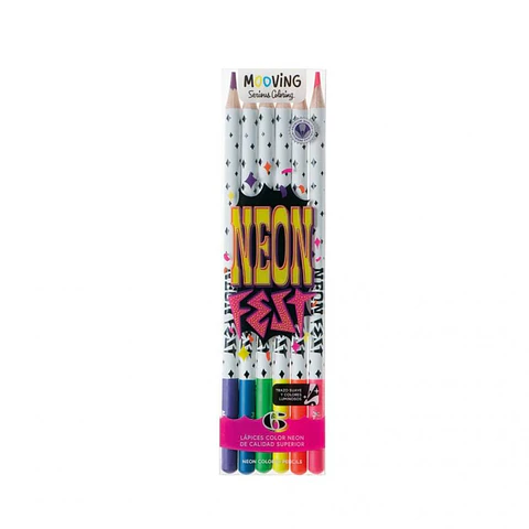 Lapiz Color Mooving Neon X6u. Largos (3011206)