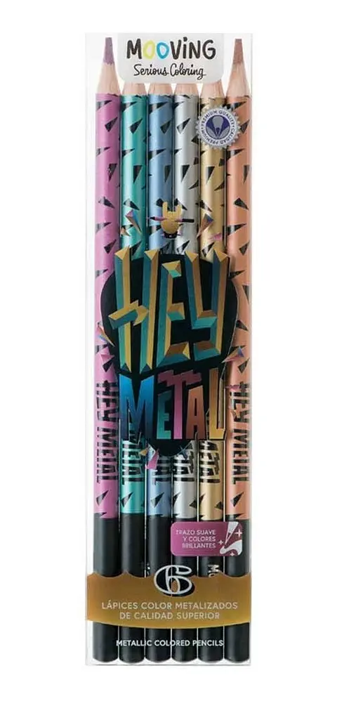 Lapiz Color Mooving Metalizado X6u. (3011306)