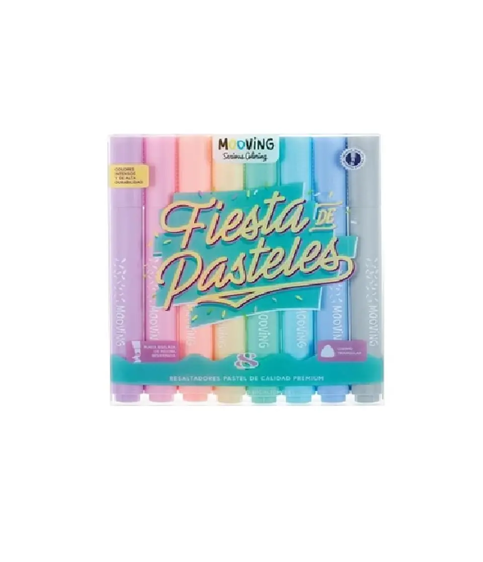 Resaltador Mooving Pastel X 8u. (3051108) 1