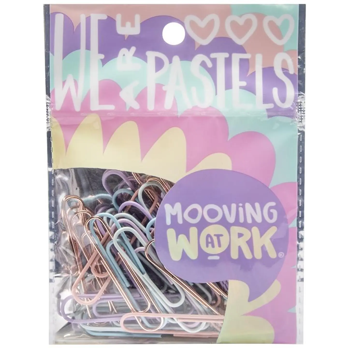 Paper Clips Mooving Pastel 50mm X25u (2102010201) 1