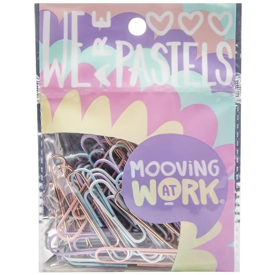 Paper Clips Mooving Pastel 50mm X25u (2102010201) 1