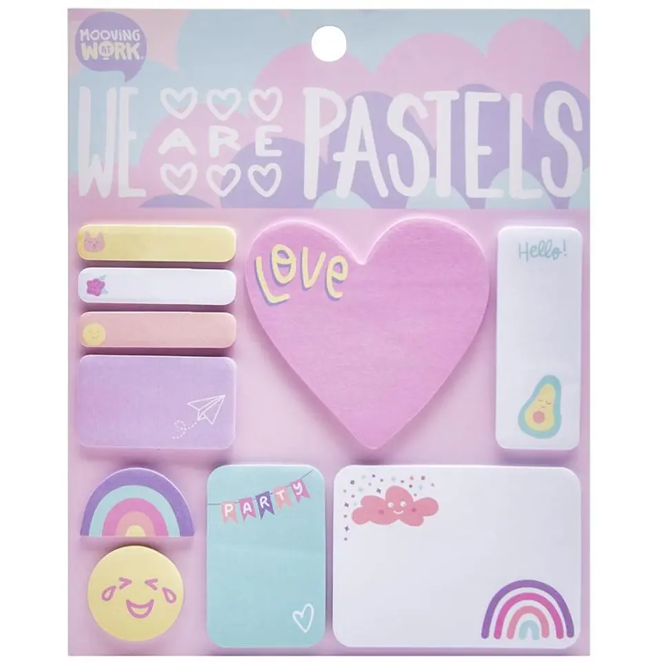 Set Notas Adhesivas Mooving Pastel (2102100502) 1