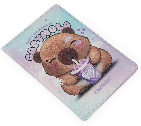Libreta Chimola Glitter Capymola A5 Rayado (st22)