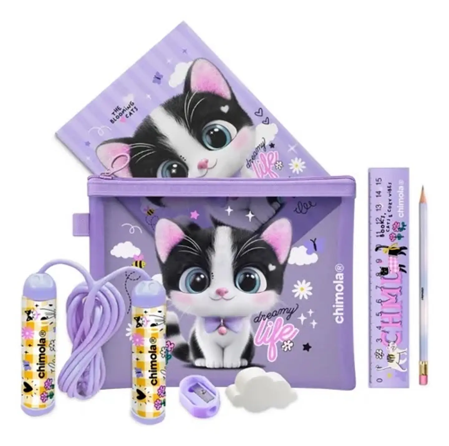 Set Escolar Chimola Cat (st48) 1