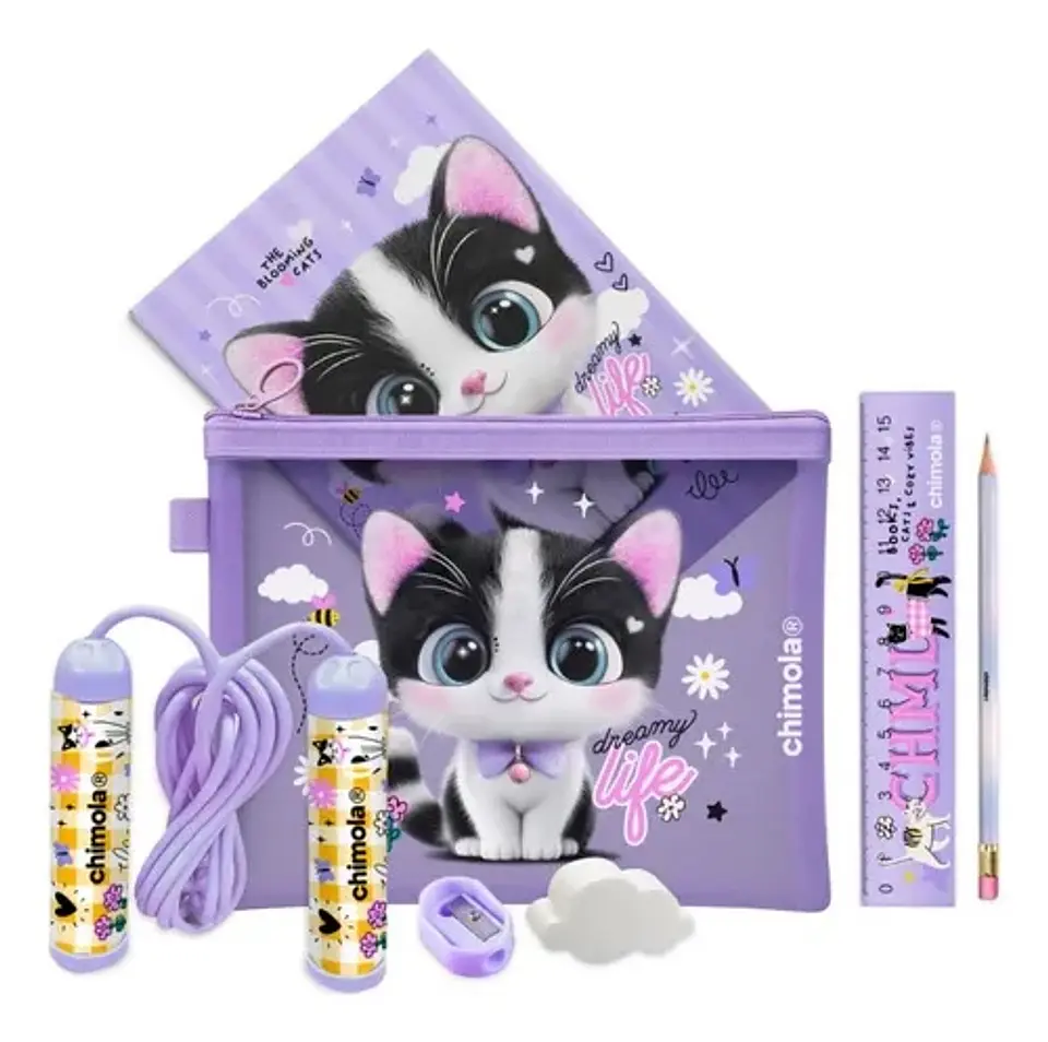 Set Escolar Chimola Cat (st48) 1