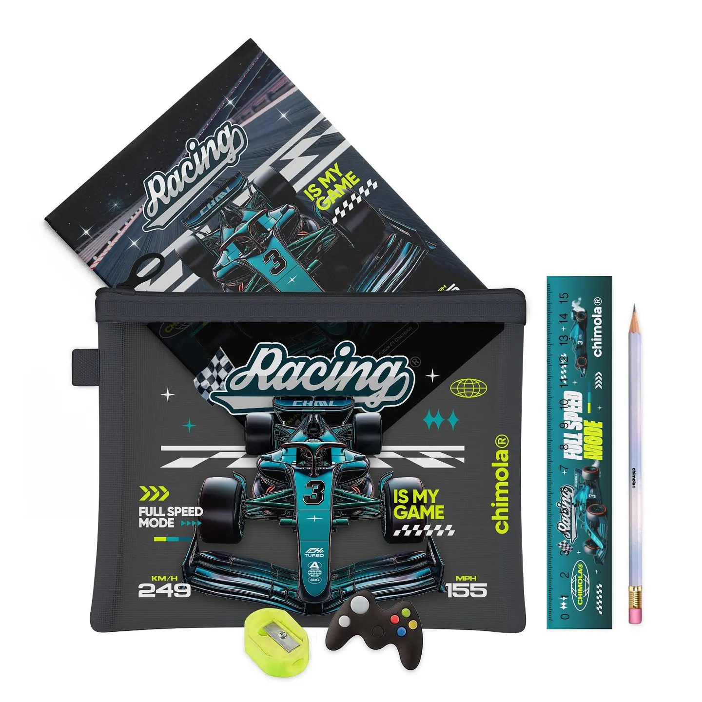 Set Escolar Chimola Racing Car (st88) 1