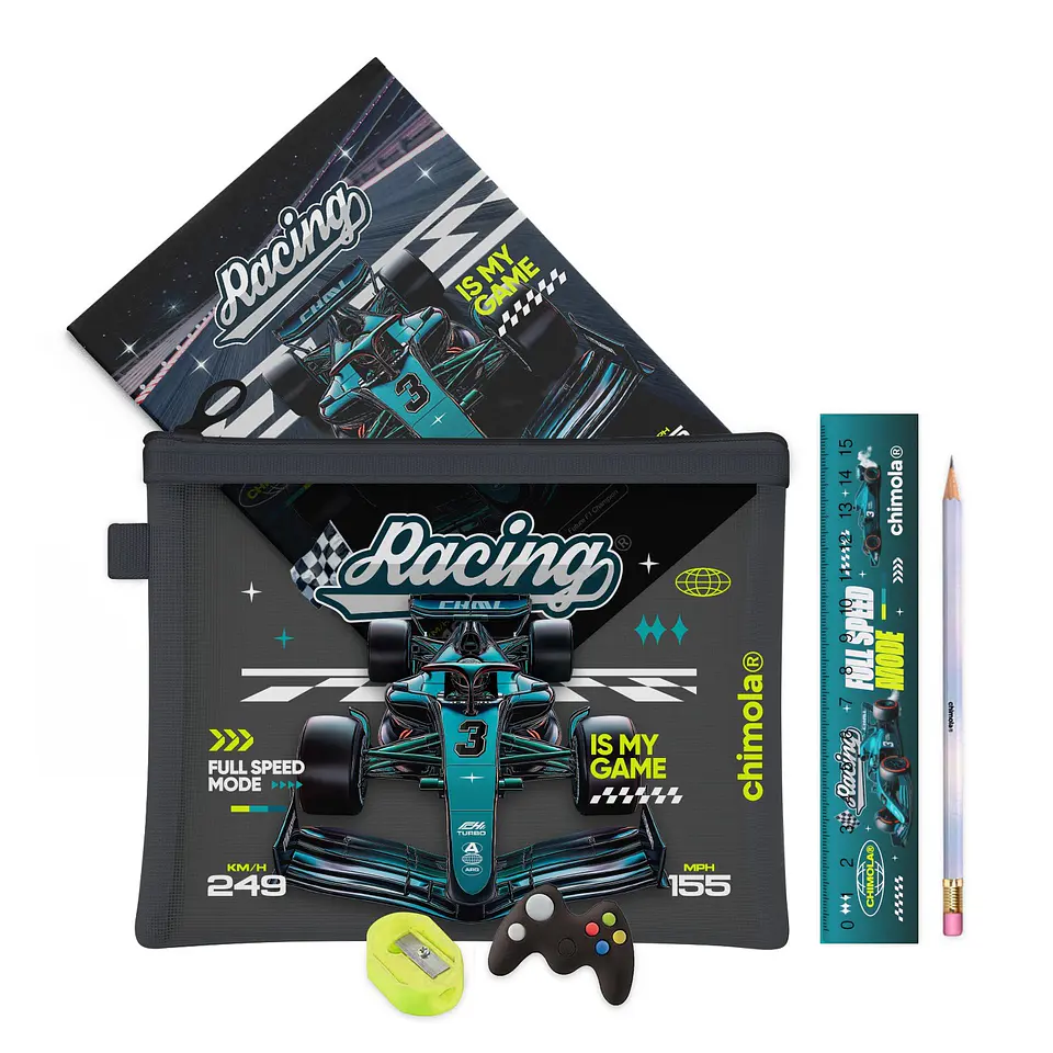 Set Escolar Chimola Racing Car (st88) 1