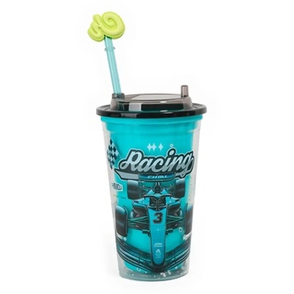 Vaso Chimola De Acrilico Spark Racing Car 450ml (bz113) 1