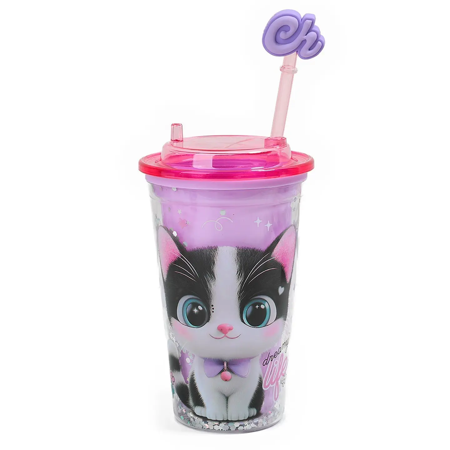 Vaso Chimola De Acrilico Spark Cat 450ml (bz109) 1