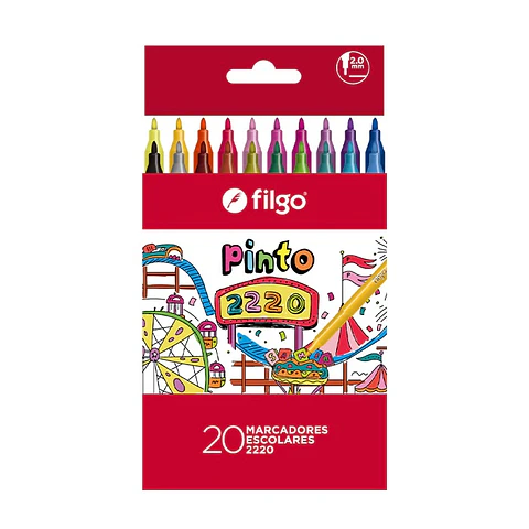 Marcador Escolar Filgo Varios Colores x20