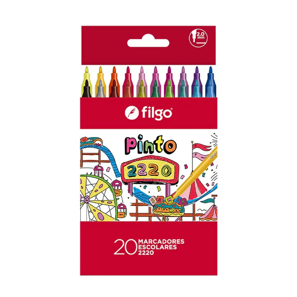 Marcador Escolar Filgo Varios Colores x20 1