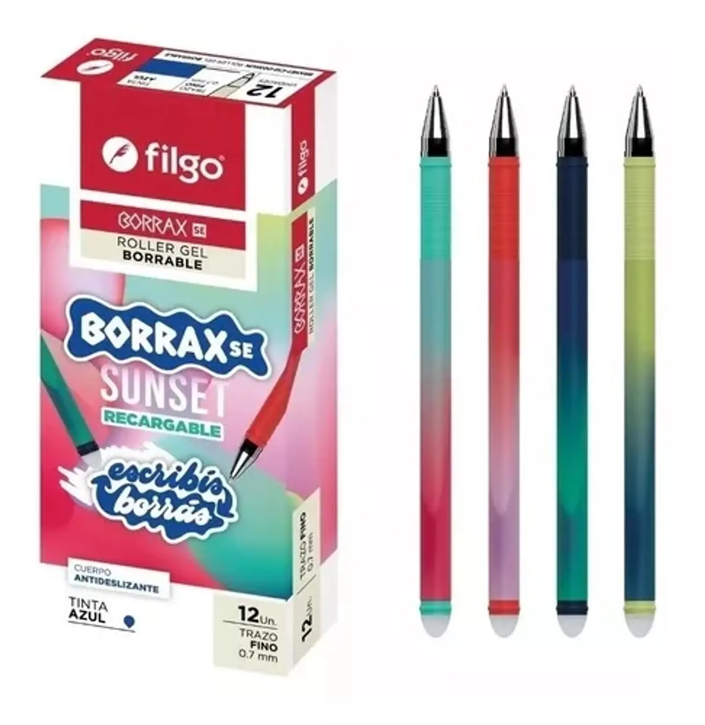 Bolígrafo Filgo Borrax Gel Borrable Se Sunset 0.7mm 1