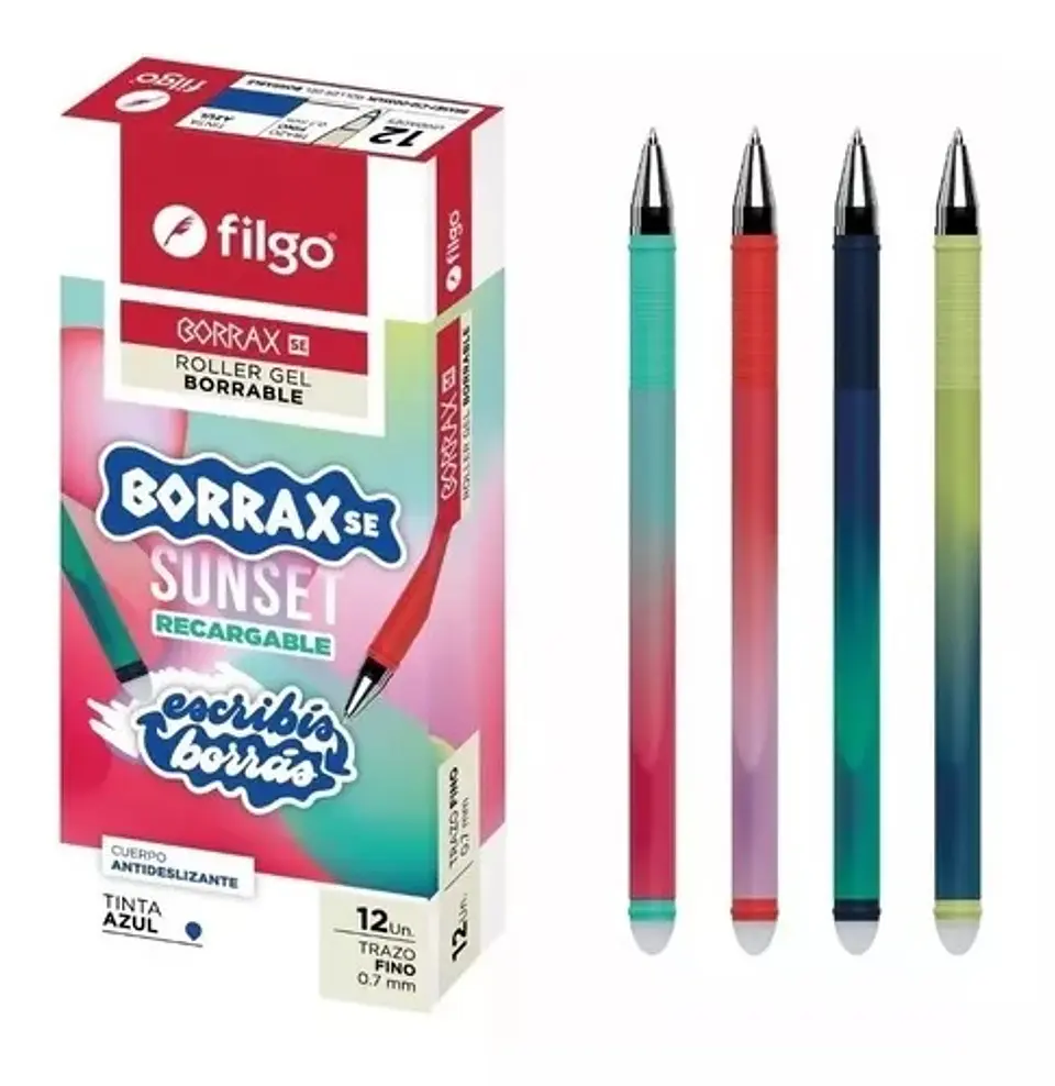 Bolígrafo Filgo Borrax Gel Borrable Se Sunset 0.7mm 1
