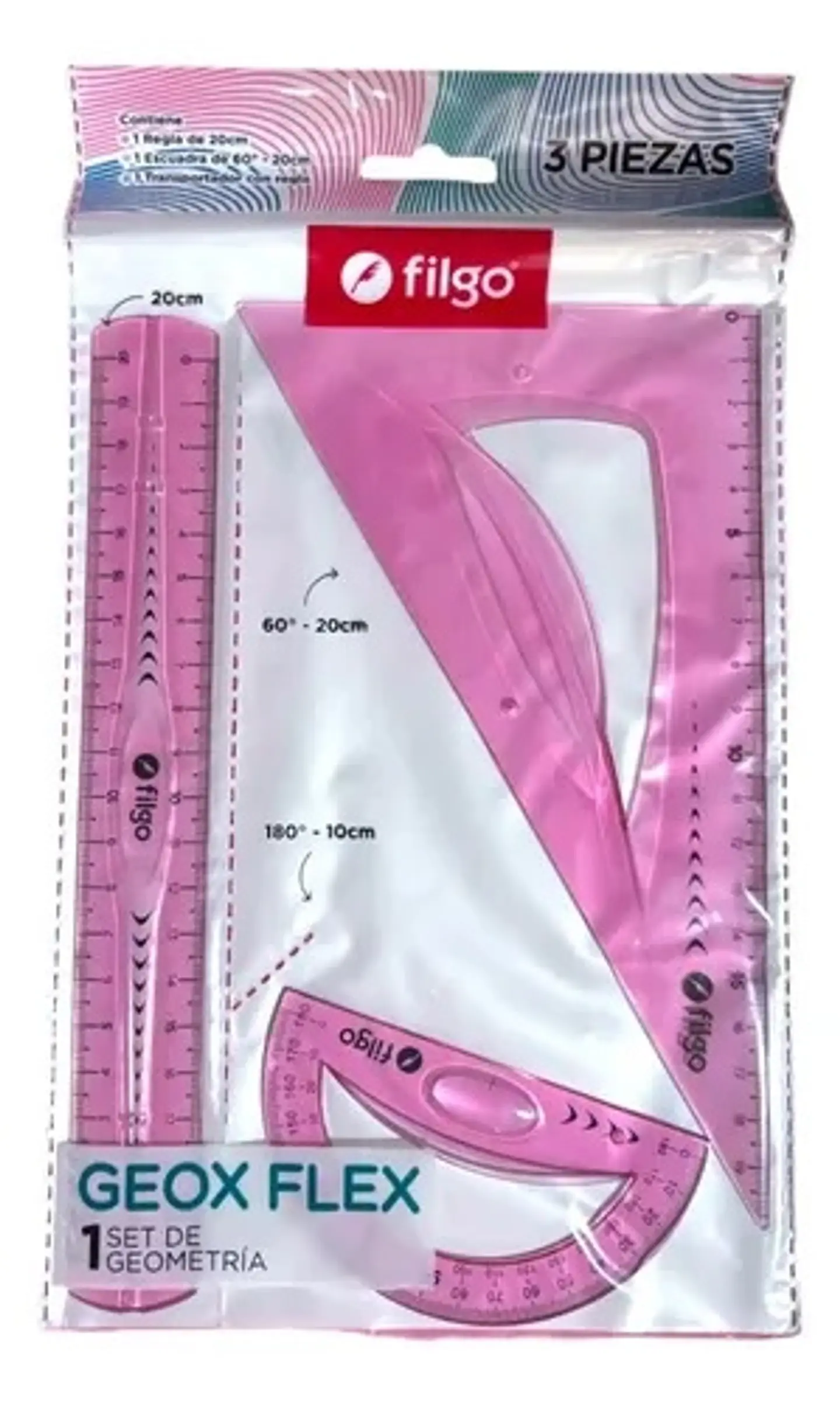 Set De Geometría Filgo Geox Flex x3 1