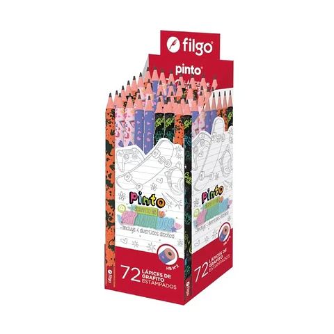 Lápices Grafito Filgo Pinto Estampados x72