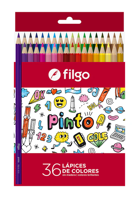 Lápiz Color Filgo x36 Largos