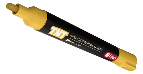 Marcador Filgo Pintura Al Agua TNT Trazo Medio Amarillo 3.0