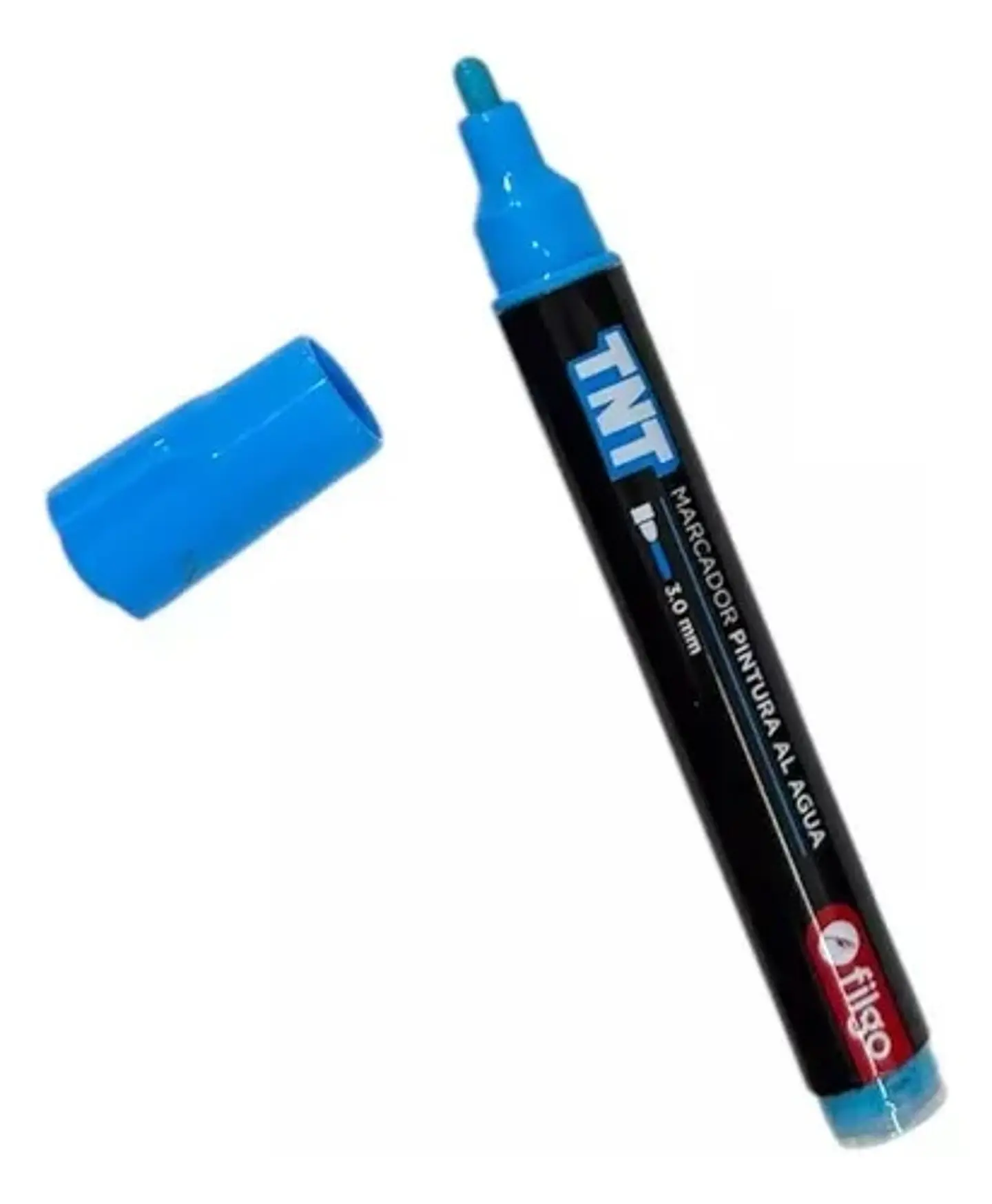 Marcador Filgo Pintura Al Agua TNT Trazo Medio Celeste 3.0 1