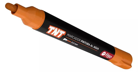 Marcador Filgo Pintura Al Agua TNT Trazo Medio Naranja 3.0