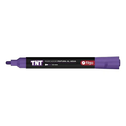 Marcador Filgo Pintura Al Agua TNT Trazo Medio Violeta 3.0