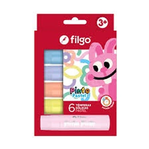Témpera Sólida Filgo Pinto Pastel x6