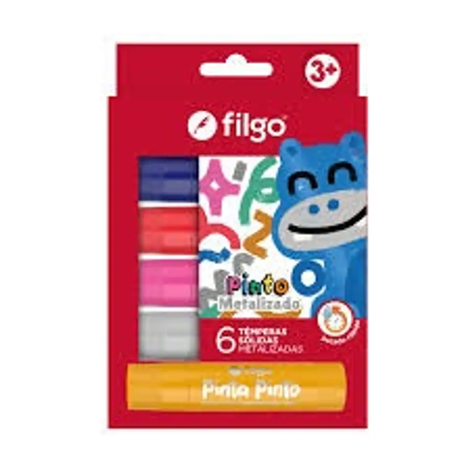 Témpera Sólida Filgo Pinto Metalizado x6 1