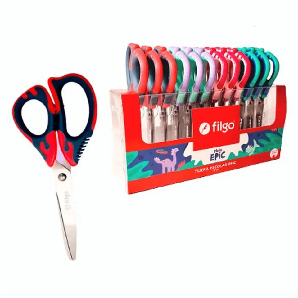 Tijera Escolar Filgo Epic Varios Colores 1